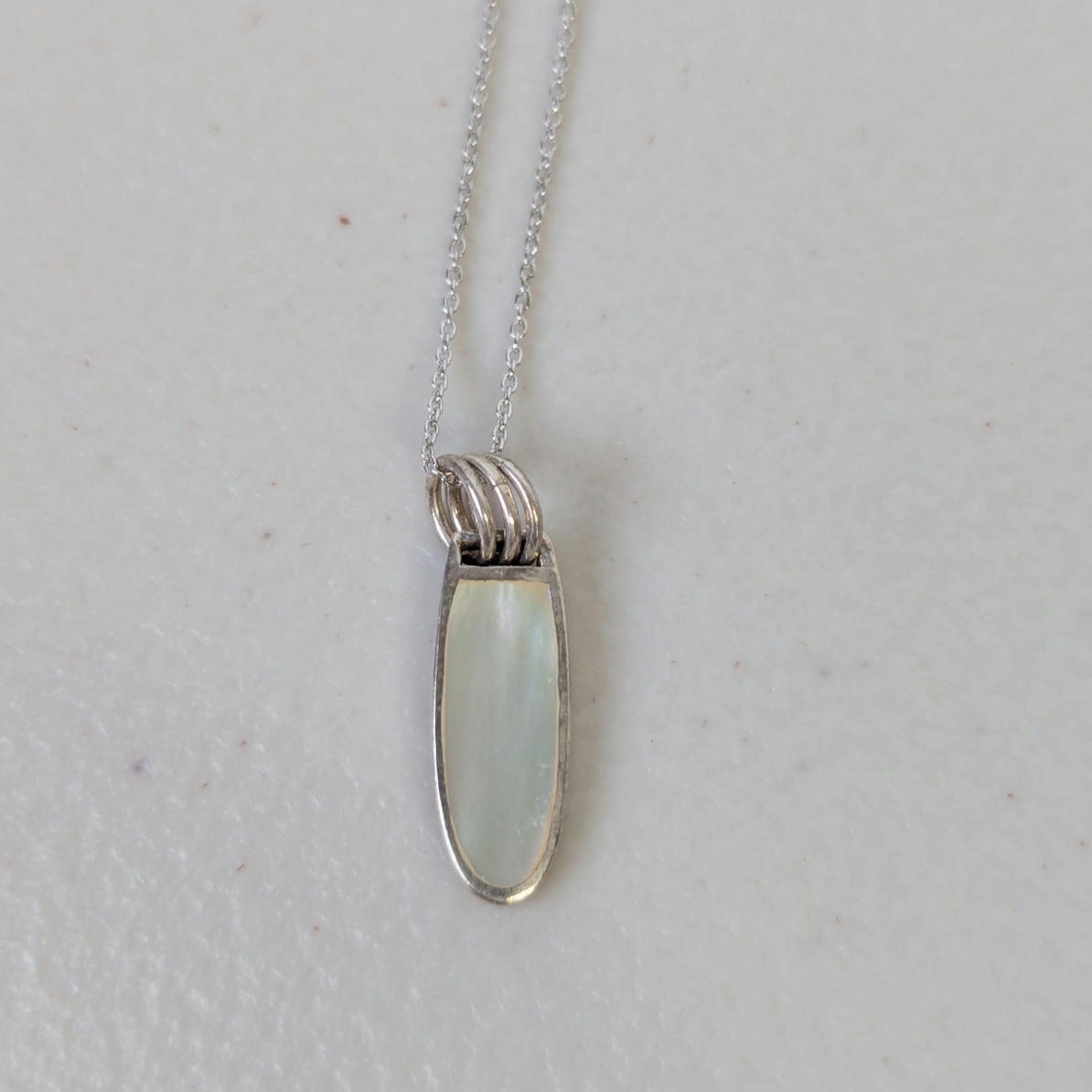 Peyote Bird Sterling Silver Pendant Necklace White Stone Charm Boho Western Nwt 40$